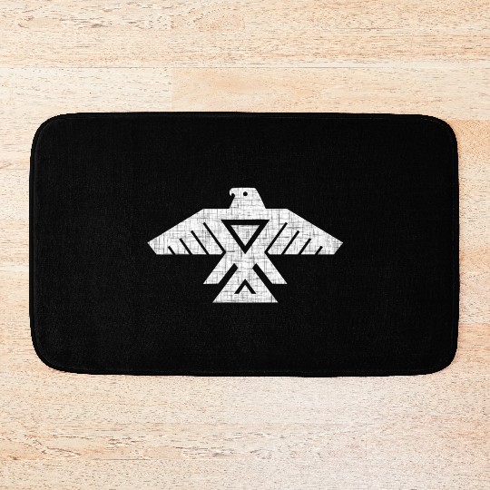 Native American Owl Symbol Bath Mats