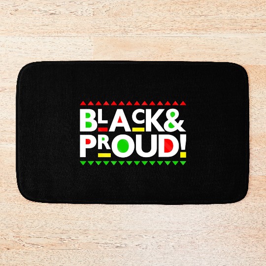 Black and Proud Bath Mats