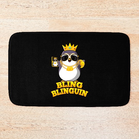 Bling Blinguin Pinguin Bath Mats