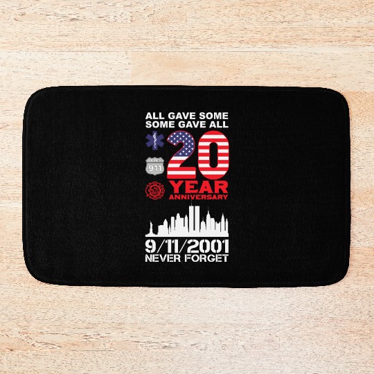 Patriot Day Never Forget 9 11 2001 Anniversary Bath Mats