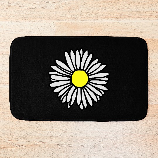 Daisy Flower Bloom Bath Mats