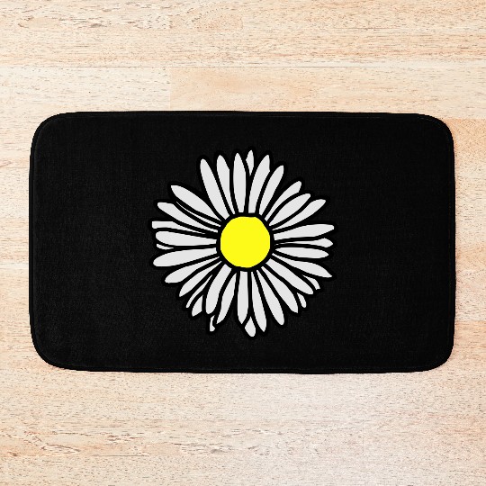 Daisy Flower Bloom Bath Mats