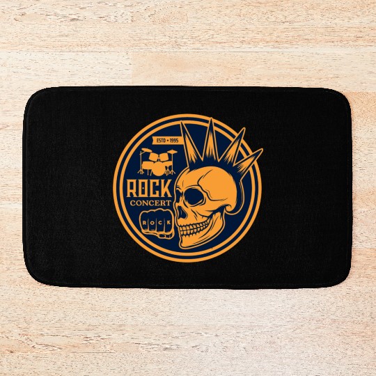 Heavy rock and punk music Bath Mats