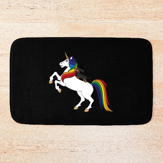 Black Dachshund Bath Mats