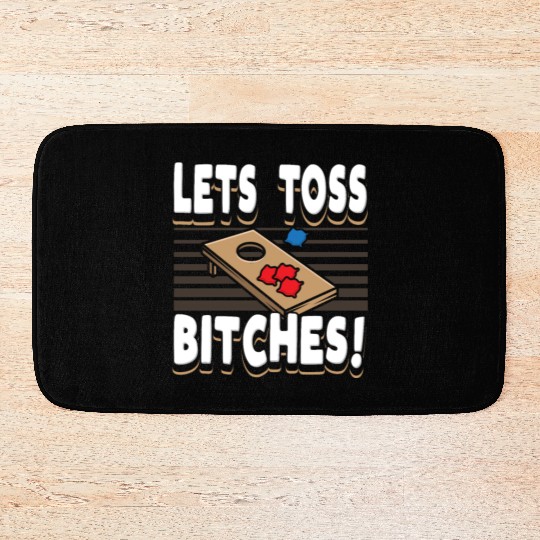 Cornhole player, Cornhole lover, Game Sport Gift Bath Mats
