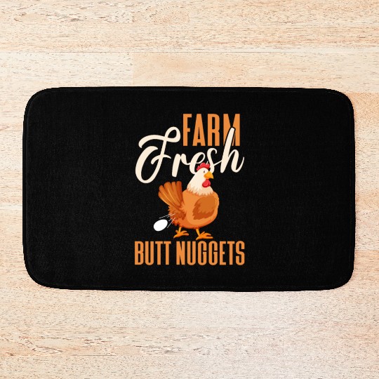 Farm Fresh Butt Nuggets, Chicken Bath Mats