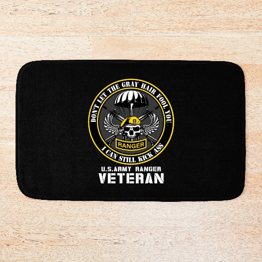 US Army Ranger Army Dad Military Veterans Day Bath Mats