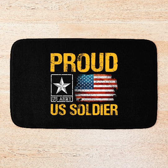 Proud Army Son Army Mom US Army Memorial Day Bath Mats