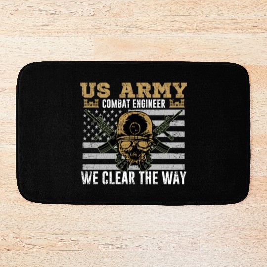 Vintage US Army Combat Engineer 12B Military Pride Bath Mats