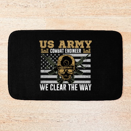 Vintage US Army Combat Engineer 12B Military Pride Bath Mats