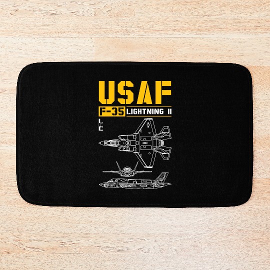 F 35 Lightning II Bath Mats