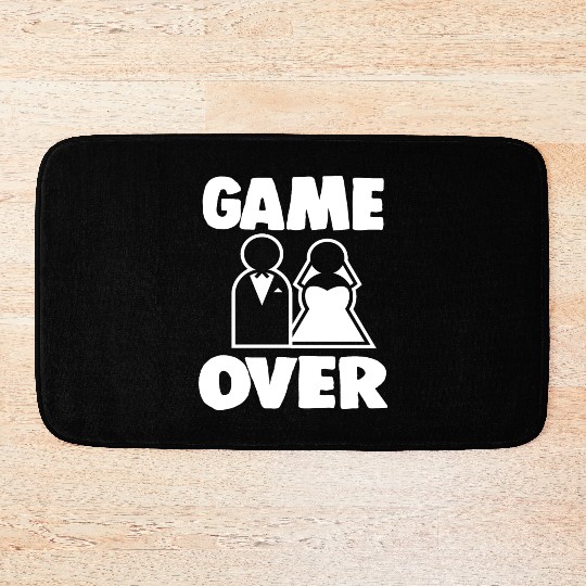 Wedding Bachelor Bachelorette Party Game Over Bath Mats