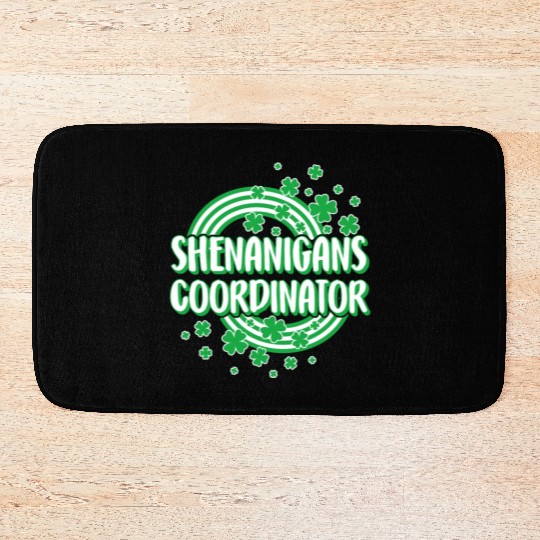 St. Patricks Day Bath Mats, Shenanigans Coordinator,