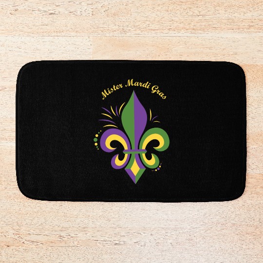 Mister Mardi Gras Bath Mats