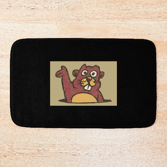 Gopher Vintage Style Distressed (Gold) Bath Mats