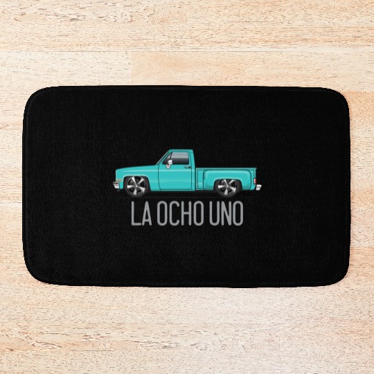 La Ocho Uno Light Turquoise Bath Mats