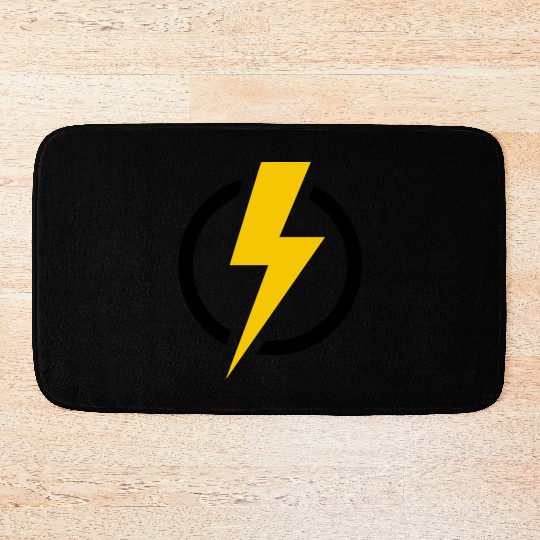 Lightning bolt Bath Mats