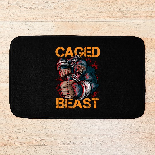 Gorilla Caged Beast Bath Mats