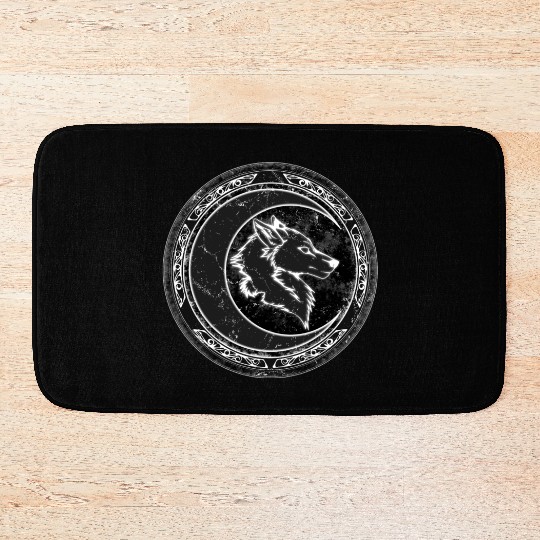 Wolf Moon Bath Mats