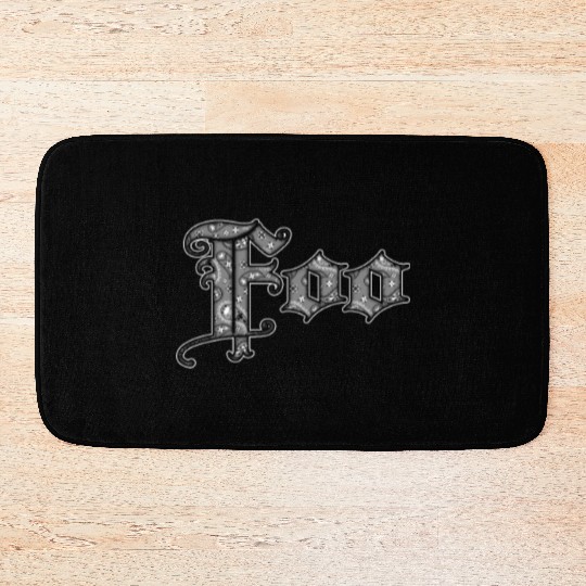 FF Band Bandana Grey Bath Mats