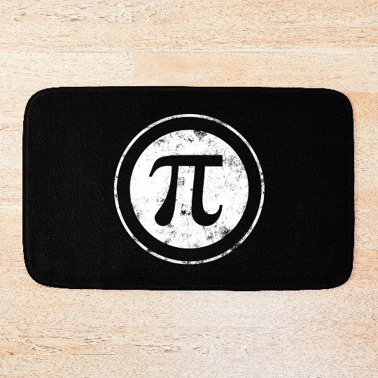 Pi Day Pi Maths Vintage Bath Mats