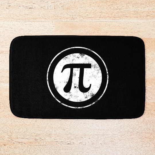 Pi Day Pi Maths Vintage Bath Mats