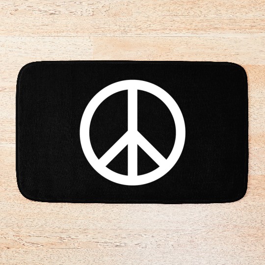 PEACE PEACE PEACE ON EARTH Bath Mats