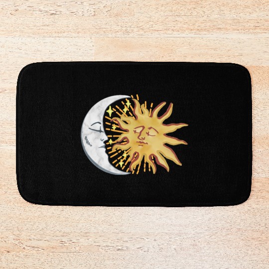Sun and Moon Bath Mats