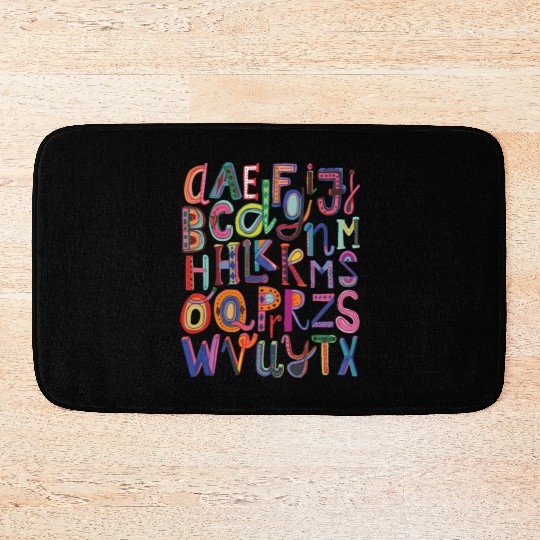 Kindergarten Teacher , Preschool Teacher Alphabet Bath Mats