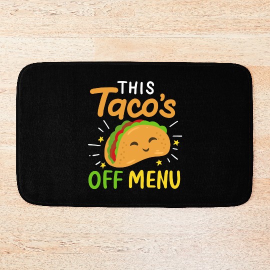 Taco Bachelorette Party wedding bride engaged Bath Mats