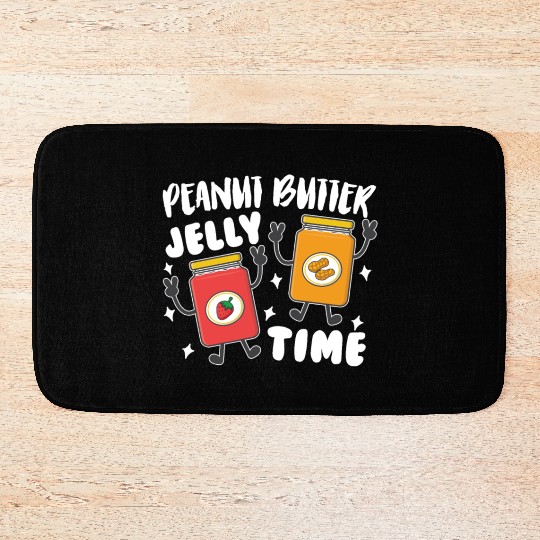 Peanni Butter Jelly Time Friend Peanut Strawberry Bath Mats