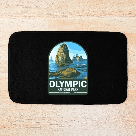 OLYMPIC national park Washington usa Bath Mats