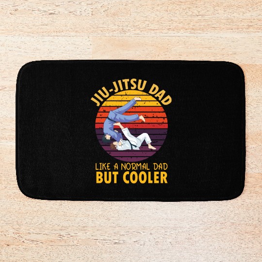 Jiu Jitsu Dad like a normal dad but cooler Bath Mats