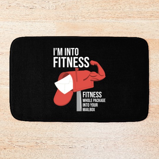 I'm Into Fitness Postal Worker Mailman Postman Bath Mats