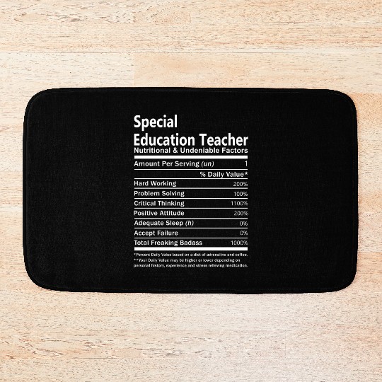 Special Education Teacher Bath Mats - Nutritional An