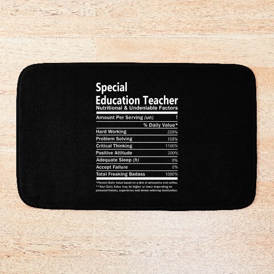 Special Education Teacher Bath Mats - Nutritional An