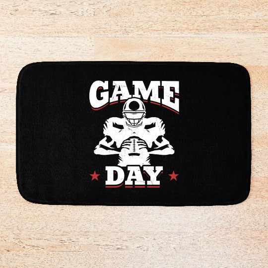 American Football Game Day Bath Mats