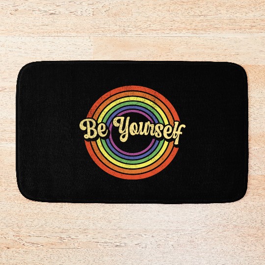LGBTQ Pride Is You Lesbian Gay Homo Be Yourself Bath Mats