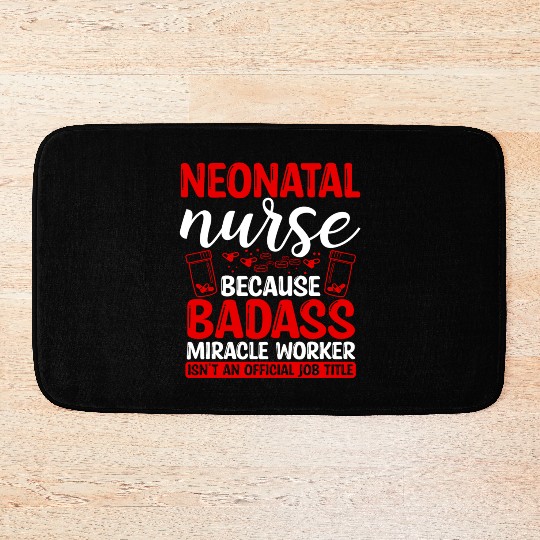 Nicu Nurse Miracle Worker Nursing Essentials Bath Mats