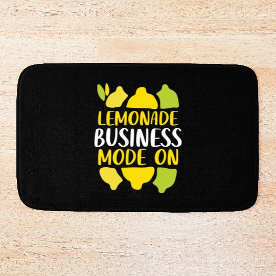 Lemonade Business Mode On Summer Fruit Lemon Bath Mats