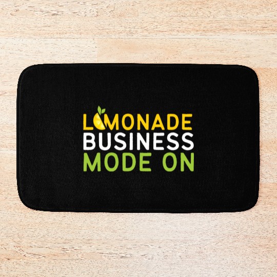 Lemonade Business Mode On Lemon Juice Boss Bath Mats