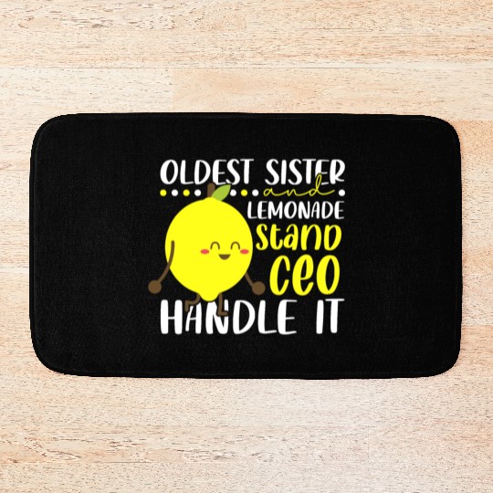 Lemon Juice Business Older Sister & Lemonade Bath Mats