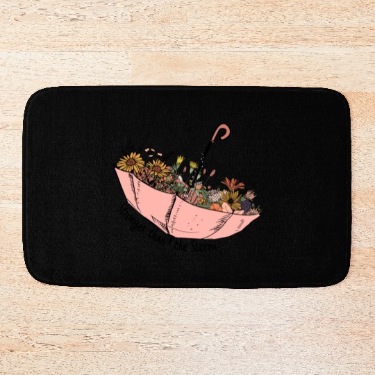 Stronger than the storm sublimation Bath Mats