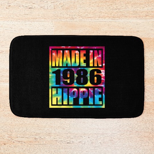 Hippie Birthday 1986 Bath Mats