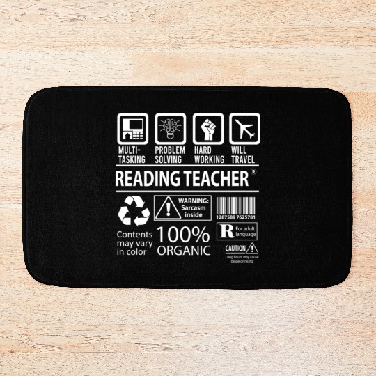 Reading Teacher Bath Mats - Multitasking Job Gift It