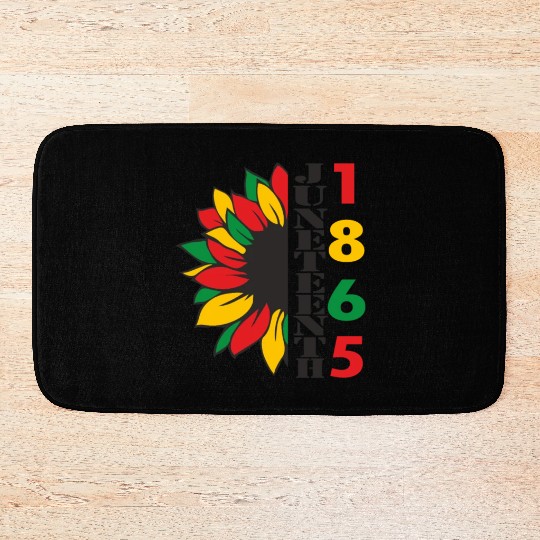 Juneteenth Day 1865, Freedom Day America African Bath Mats