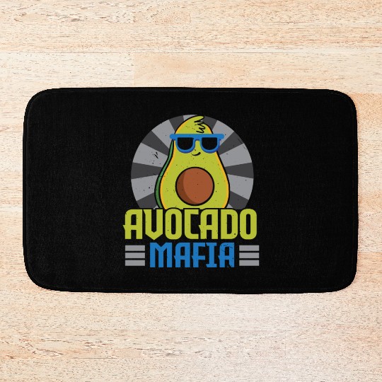 Avocado Mafia Avocado Lover Guac Guacamole Keto Bath Mats