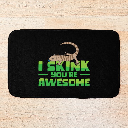 Herpetology Skink Lizard Wildlife Reptile Bath Mats