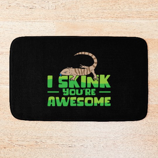 Herpetology Skink Lizard Wildlife Reptile Bath Mats