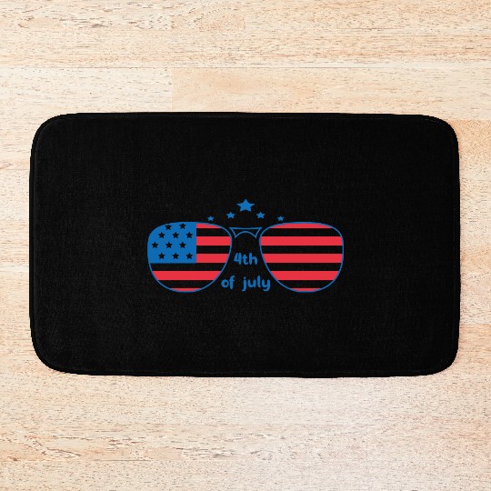 Happy Fourth Of July Bath Mats